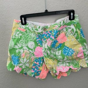 Lilly Pulitzer Buttercup Scalloped Shorts